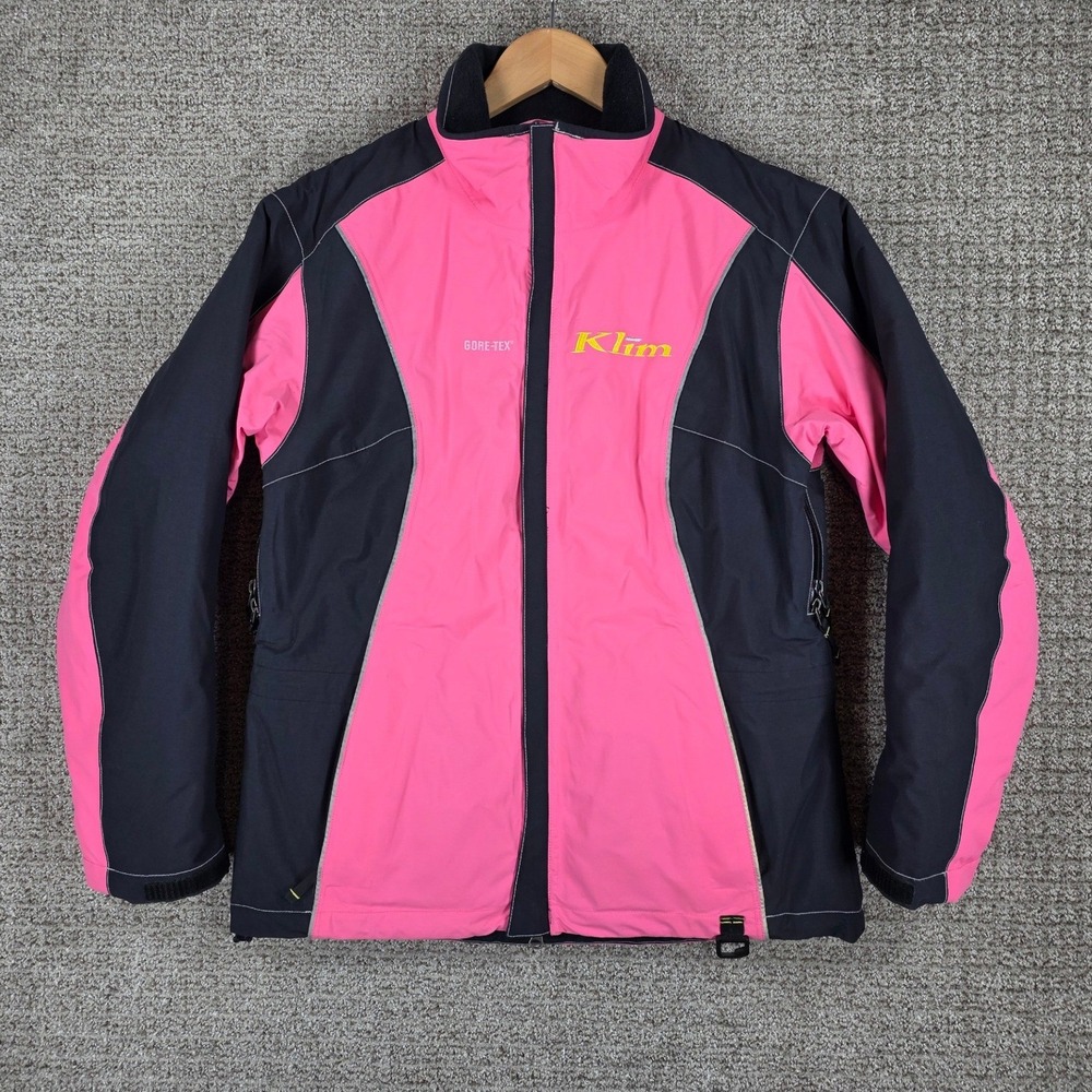 Klim Gore-Tex Thinsulate Snowmobile Jacket‎ Womens Small Pink Black Riding